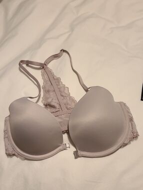 Gilly Hicks Light Mauve Plunge Racerback Bra